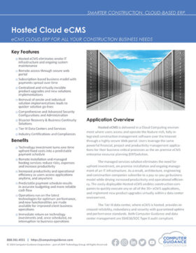 eCMS Cloud Application Brief